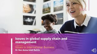 Chapter 6 ISSUES IN GLOBAL SUPPLY CHAIN MANAGEMENT