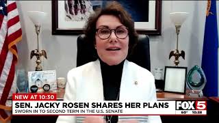 KVVU Las Vegas - Senator Jacky Rosen is sworn in to second term in United States Senate