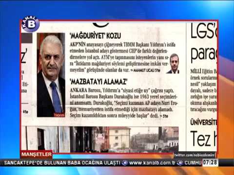 KANAL B GAZETE MANSETLERİ PROGRAMI 03 01 2019 - YouTube