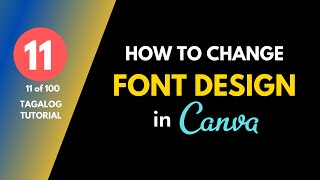 [11 of 100] How To Change Font Design And Font Combination In Canva