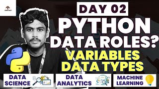 Python for Data Roles | Day 02 | Variables & Data Types Explained | Data Science | Analytics | ML