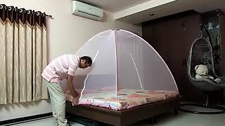 how to install and fold unik mosquito nets