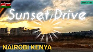 THE SUNSET DRIVE IN NAIROBI KENYA!!! @BBCAfrica