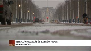 Intenzív havazás és extrém hideg Európában