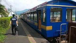 【20210821】南阿蘇鉄道トロッコ列車ゆうすげ号中松駅折り返し