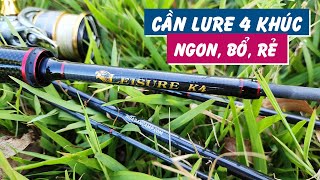 Cần Lure 4 Khúc NGON, BỔ, RẺ | Noeby K4 - Review