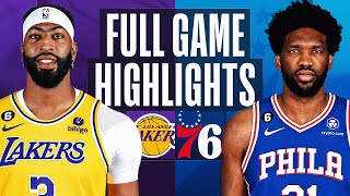 LAKERS at 76ERS | NBA FULL GAME HIGHLIGHTS | December 9, 2022