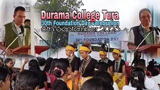 Durama College 30th Foundation Day Celebration on 8th September 2023/Durama College Tura