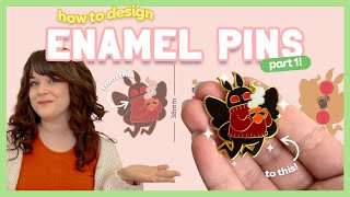 [ PIN MAKING 101 ] How To Design Enamel Pins ~ Part 1!