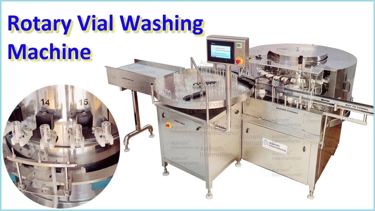 Vial Washing Machine, Vial Washer - YouTube