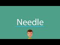 How to say Needle