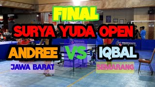 ANDRE  VS IQBAL /FINAL SURYA YUDA OPEN 2022 BANJARNEGARA