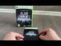 alan wake unboxing asmr xbox 360