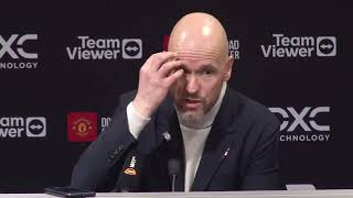 Ten Hag Reaction for VAR consistency after Casemiro red in 2-1 win over Crystal Palace｜Man Utd