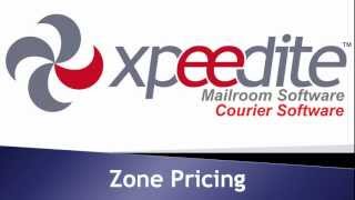Xpeedite Zone Pricing Tutorial