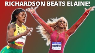 Elaine Thompson-Herah 2nd! Sha'Carri Richardson BEAT Elaine To WIN 100m Race Luzern Athletics 2022