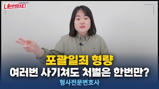 형사전문변호사가 알려주는 포괄일죄 성립과 형량, 동일한 범죄는 더 이상 처벌 못한다구요!?