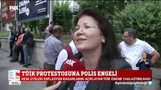 KESK'in TÜİK eylemi FOX Tv Ana Haber Bülteninde