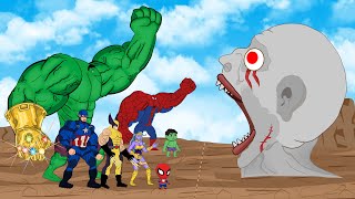 Evolution Of HULK \u0026 SPIDER MAN Vs Evolution Of BIGGEST HEAD: Who Win? Returning from the Dead SECRET