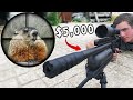 Pest Control with $5,000 Airgun! (Scope Cam)