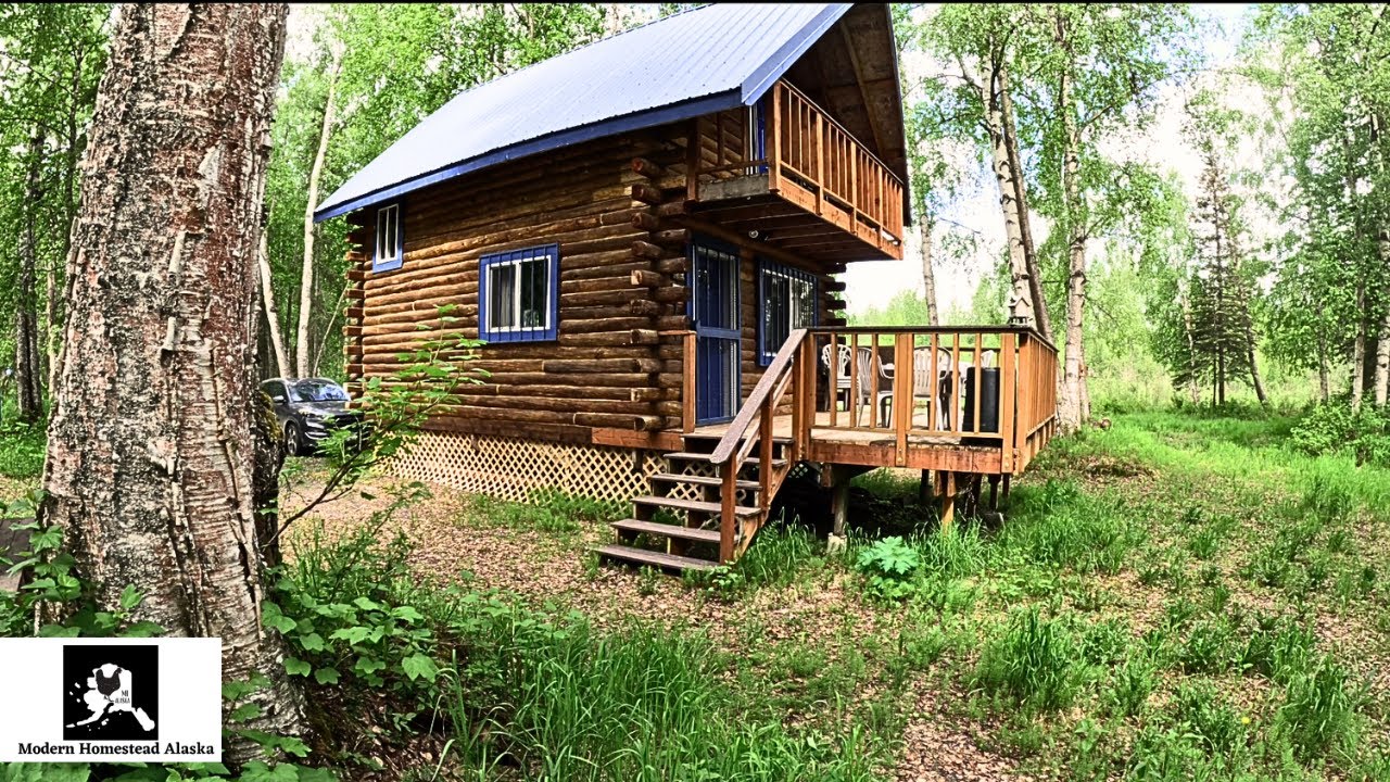Building Off Grid Cabin Alaska A Secluded Cabin Near Sheep Mountain