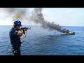 Somali Pirates VS Ship's Security Guards: This is How They Instantly Destroy Somali Pirate Boats