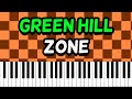 Green Hill Zone - Sonic The Hedgehog [piano Tutorial]