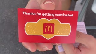 McDonald's offering free menu item to Californians who get vaccine from restaurant's pop-up clinics