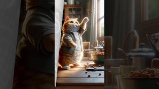 cat motion 😿 #cat #funnycat #cooking #funnyvide #shorts #pets