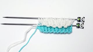 Самый лучший эластичный набор петель спицами/The best elastic knit stitch kit.