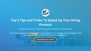 5 Ways to Speed up your Hiring Process
