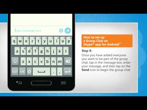 How to set up a Group Chat on Skype® app for Android™ on LG L9 How to set up a Group Chat on Skype® app for Android™ on LG L9