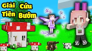 HEBI KHÁM PHÁ NGÔI LÀNG CỦA NGƯỜI TIÊN TRONG MINECRAFT*HEBI XÂY NHÀ NẤM CHO CÔ TIÊN BƯỚM