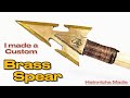 Metal Casting a Beautiful Spear out of Scrap Brass