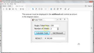 Beginner Delphi Test Q3 - Basic Input Process Output calculation