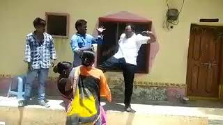 Emmudi Gopi, MPP(TRS) of Dharpally Mandal, NZB he kicked one women because she is asking 4 justice