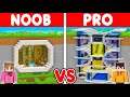 NOOB vs PRO: MODERN MOUNTAIN HOUSE Build Challenge in Minecraft!