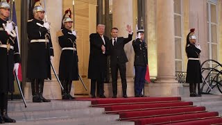 Trump Arrives at Elysée Palace for Meeting With Macron