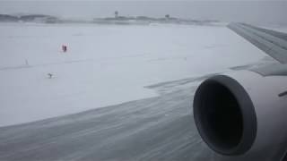 【Landing on Snowy Runway】旭川空港 着陸 JAL B767-300