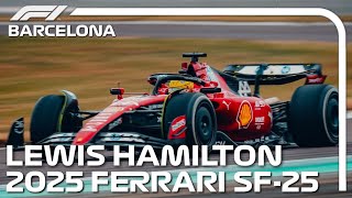 F1 2025 - Lewis Hamilton Barcelona testing lap Ferrari SF-25 SHOCKING PERFORMANCE!