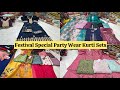 Chickpet Bangalore Wholesale Festival Special Kurti Sets ! Party wear Kurti Sets ! Courier Available