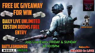 Get Free UC On Chicken Dinner|| On WACKO is LIVE