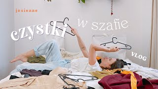 sprzątam w szafie na jesień, pokazuję vintage ciuchy | domowy work-vibe 🍁 VLOG | lisiepieklo