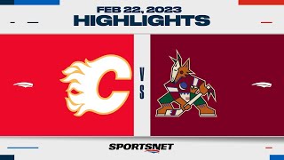 NHL Highlights | Flames vs. Coyotes - February 22, 2023