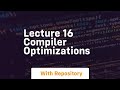 lecture 16 compiler optimizations