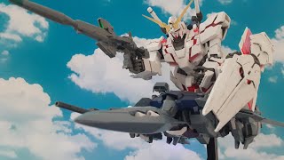 ＭＧ版 ガンプラ デルタプラス作成　初めての蛍光塗装\u0026ガンダムUC EP4後半を雰囲気で再現