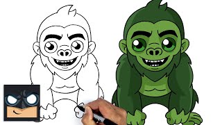 How To Draw Fortnite | Beast Boy Monkey Skin