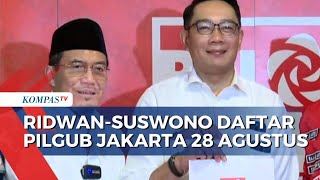 Ridwan Kamil dan Suswono akan Daftar ke KPU Jakarta di Hari Kedua, 28 Agustus 2024