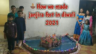 How we made janjira killa in diwali || Ideas of making janjira killa in diwali #killa  #diwali