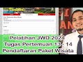 Pelatihan JWD 2024, Pembahasan Tugas Pertemuan 13 - 14, Membuat Pendaftaran Paket Wisata